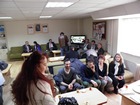 24 Usak, teachers debating in the staffroom