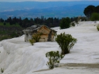 Pamukkale, a tomb in the snow